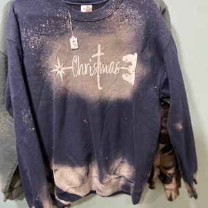 Bleached Christmas sweatshirt